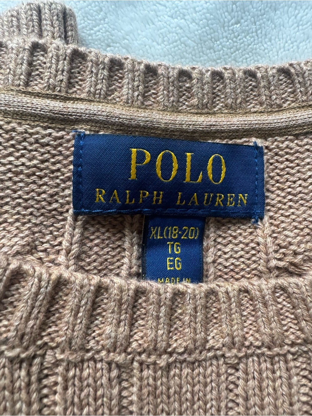 Ralph Lauren Beige Cable-Knit sweater - Picture 3 of 4
